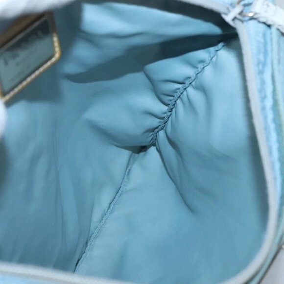 PRADA Shoulder Bag Nylon Blue Silver Auth mr1407 - Picture 7 of 16